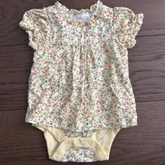 【GAP】【未使用】花柄ロンパース（フリル袖）