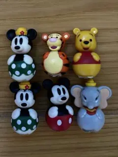 ディズニー　ミニマスコット5種6体セット