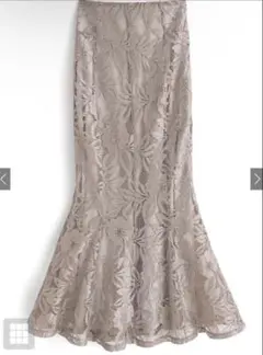 【値下】マーメイドスカート レース ロングスカート グレイル