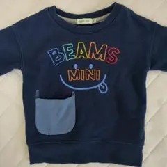 BEAMS MINI ネイビー トレーナー 90cm