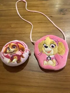 パウパトロール　スカイ ポーチ ピンク　2個セット