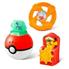 ポケモン 2024 3点 ピカチュウ モンスターボール ホゲータ ハッピーセット