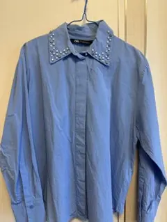 ZARA ライトブルー 長袖シャツ