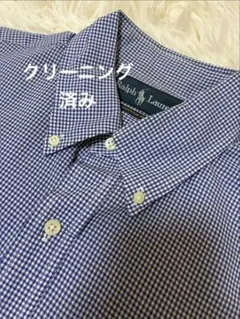 Ralph Lauren チェック 半袖シャツ 　メンズ　イエローポニー刺繍のサムネイル