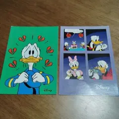 ドナルドダック ポストカード　ディズニー　デイジー　2枚セット