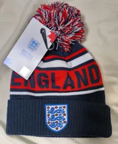 【限定価格】イングランド代表ニット帽　 ネイビー　レア