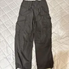 最終値下げワイドフィットパラシュートカーゴパンツ UNIQLOブラックXSサイズ