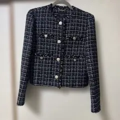 CELFORD ツイードジャケット ブラック・ホワイト