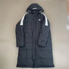 adidas ブラック ベンチコート 160