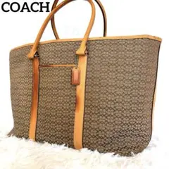 大容量✨ COACH コーチ トートバッグ 肩掛け A4 シグネチャー 3602