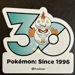 ポケモン 30周年記念 ステッカー ウルガモス ポップアップ 韓国限定
