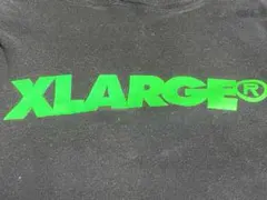 希少モデル　激レア　ネオングリーンロゴ　XLARGE　パーカー　Ⅿ　緑　黒