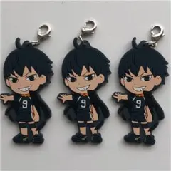 ハイキュー 影山飛雄 ラバーストラップ ラバスト 3点