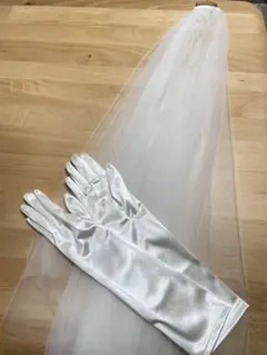 ウェディングベールとグローブセット