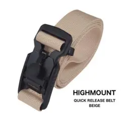 新品タグ付き＊HIGHMOUNT クイックリリースベルト ベージュ
