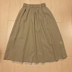 SHIPS フレア＆チュールスカート