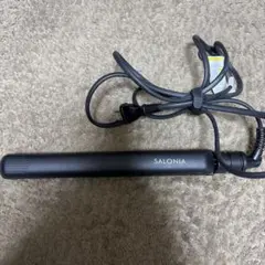SALONIA サロニア ヘアアイロン SL-004S ブラック 動作確認済