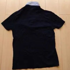 comme ca men ストレッチポロシャツ ブラック半袖　Lサイズ日本製のサムネイル