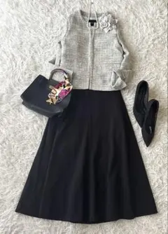 美品♡グリーンレーベル ツイードジャケット セットアップ M 卒業式 入学式