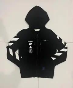 【名作・希少】Off-White オフホワイト ジップパーカー 黒