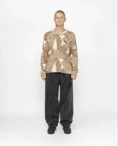 Stussy Raglan Thermal L/S DESERT CAMO