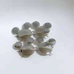 ディズニー ミッキーサングラス ミラーレンズ シルバー2個セット