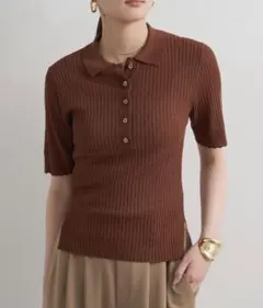 OLUN オルン peplum knit tops/ペプラムニットトップス - メルカリ
