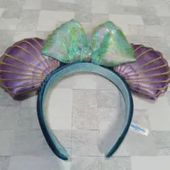 東京ディズニーリゾート カチューシャ 紫色の貝殻 アリエル マーメイドラグーン