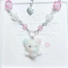 平成女児 ネックレス ねこ 韓国フェアリーグランジ ウィッシュコア デコラ 粘土