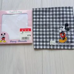 ミッキーマウス ハンカチ 2枚