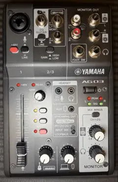 YAMAHA AG03 MK2 ブラック本体(ケースおまけつき)