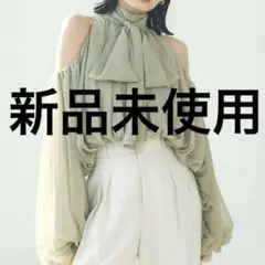 【即日発送可】anuans シフォンボリュームブラウス anuans オフショル 即日発送可】anuans シフォンボリュームブラウス anuans オフショル