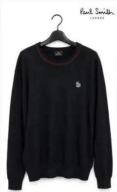 PS Paul Smith シマウマロゴ クルーネックセーター　ブラック XLのサムネイル