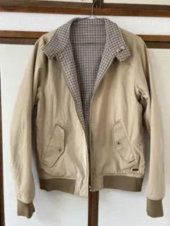Scotch&soda リバーシブル　ベージュ　千鳥柄ジャケットハリントン