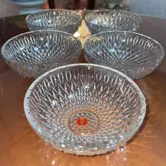 HOYAクリスタル　ガラスボウル　5個セット　未使用