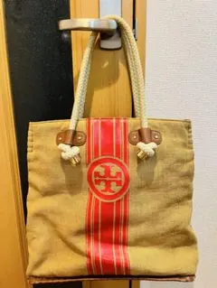 Tory Burch トリーバーチ トートバッグ カゴバッグ ストロー ダブルT