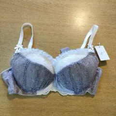ナルエー ブラジャー E75 チャコールグレー レース フリルのサムネイル