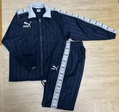 【PUMA ジャージ上下セット】 グレー&ネイビー S〜Mサイズのサムネイル