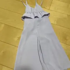 GU 薄紫 フリル付きノースリーブジャンプスーツ　110