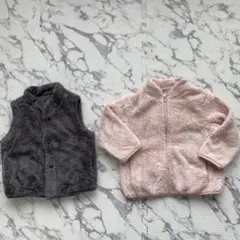 お得価格！UNIQLO ２点セット　アウター　フリース　　ボアベスト