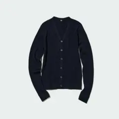 セール《新品》ユニクロ エクストラファインメリノ リブショート カーディガン S