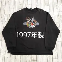 【97年製】LOONEY TUNES ルーニーチューンズ　スウェット　ブラックのサムネイル