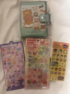 シールバインダー キャンディジェムシール ぷっくりシール たまごっちタイルシール