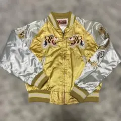 Houston キッズ スカジャン Mサイズ ヒューストン 刺繍