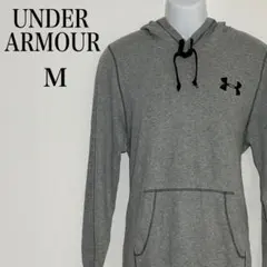 アンダーアーマー 長袖パーカー プルオーバー コールドギア グレー系 Mサイズ
