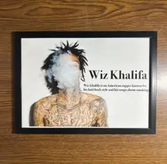 Wiz Khalifa アートポスター 額縁付き
