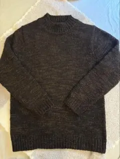 【良品】étonné ダークブラウン　メンズニット