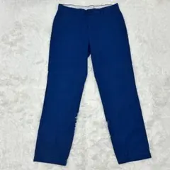 ブルックスブラザーズ MILANO FIT スラックス W32 青 麻混 - メルカリ