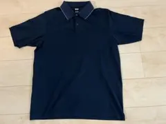 UNIQLO ポロシャツ ネイビー 襟ライン入りのサムネイル