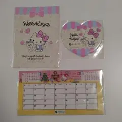 ♡フコクしんらい生命保険キティちゃん捺印マットその他まとめ売り